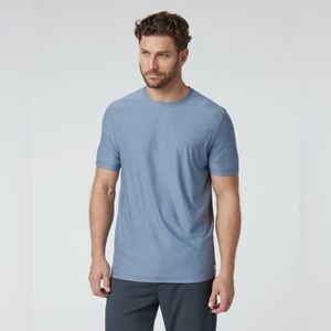 Vuori Men's Strato Tech Tee- Chambray Heather
